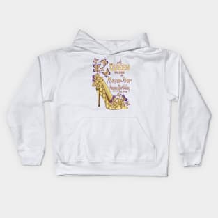 A Queen Was Born In November Kids Hoodie